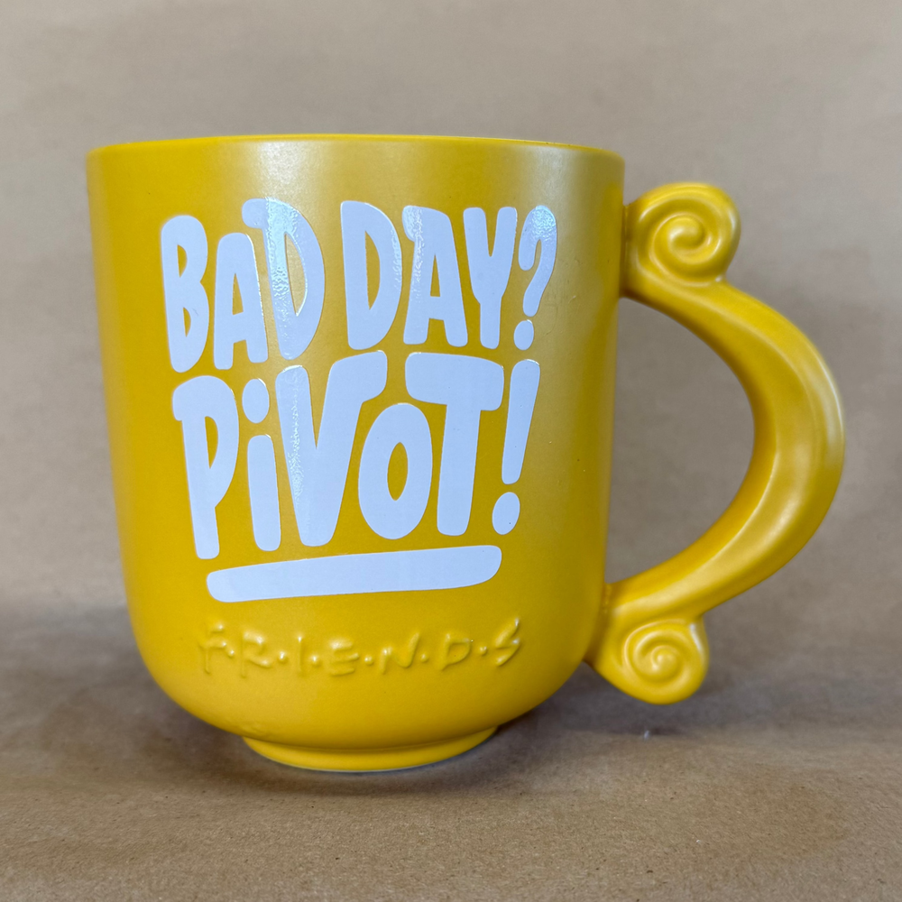 Hallmark Friends Sculpted Bad Day? Pivot! Mug
